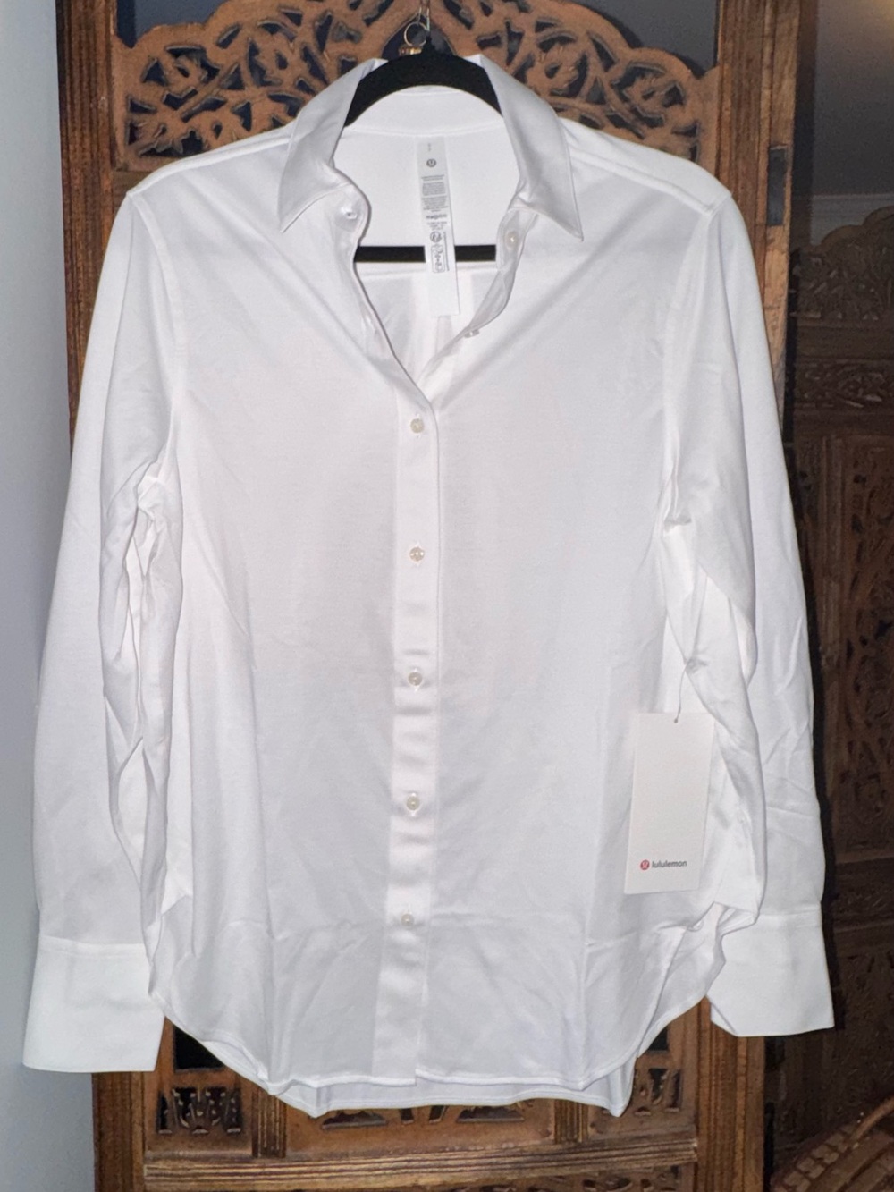 lululemon athletica White Button-Down Women's Shirt